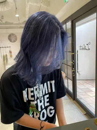 ミディアム 髪質改善カラー🫧 横浜/liberteのヘアスタイル