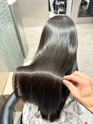 ロング カラー パーマ ヘアアレンジ salowin新宿East3階所属・艶美髪/髪質改善 /縮毛矯正/木元渓太のヘアスタイル