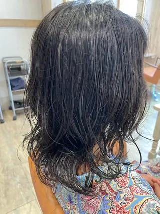 ロング パーマ 上田 早恵のヘアスタイル