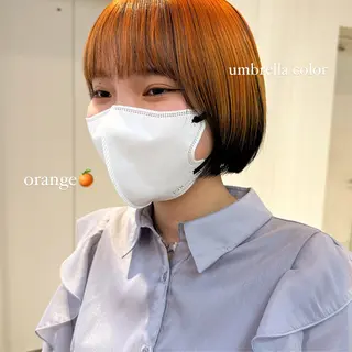 カラー Haruka 🎀暖色カラーのヘアスタイル