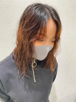 セミロング パーマ パーマ指名No1 /namiのヘアスタイル