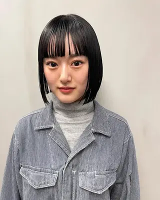 ミディアム カラー パーマ ヘアアレンジ メンズ キッズ ネイル マツエク・マツパ アイブロウ tatsumi/ボブ ウルフ/レイヤーのヘアスタイル