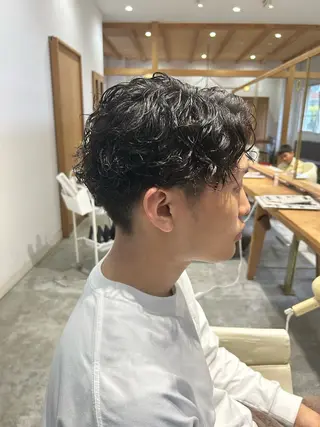ショート パーマ メンズ fulam所属・佐藤悠生/郡山 メンズパーマ.カットのヘアスタイル