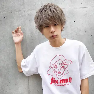 ミディアム メンズ I'S.横浜所属・赤み消しカラー 🍀JUNKIのヘアスタイル