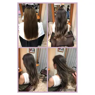 ロング カラー 100%髪質改善特化 TRUNSのヘアスタイル
