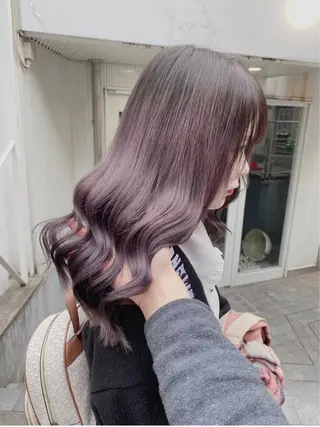 ロング カラー メンズモテパーマ💙 fuwaのヘアスタイル