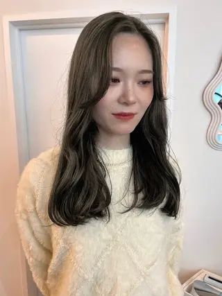 ロング カラー レイヤーカット/韓国 ヘア/ honokaのヘアスタイル