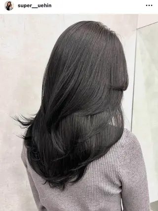 ミディアム 京都レイヤーカット うえひのヘアスタイル