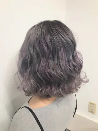 ミディアム カラー lani 天神大名/ブリーチのヘアスタイル