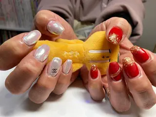 ミディアム ネイル nail yukkoのネイルデザイン