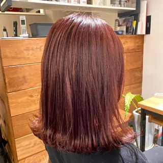ミディアム カラー マンツーマン女性 美容師 奏のヘアスタイル