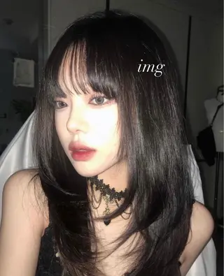 セミロング 艶モテ・韓国スタイル 🤍りんのヘアスタイル