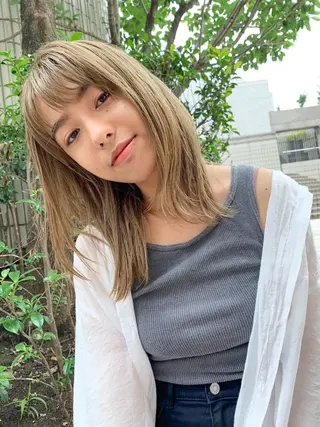 ミディアム mood tatemachiのヘアスタイル