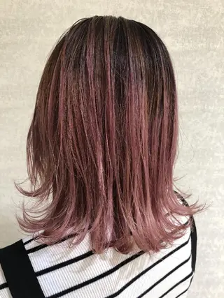 ミディアム カラー 新規限定カット無料 クーポン有り【桂口】のヘアスタイル