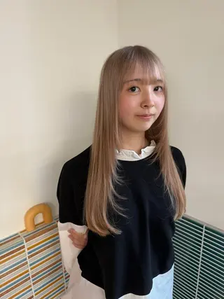 ロング カラー カラー特化/ブリーチ 梅田中崎町/あかりのヘアスタイル