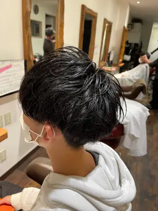 ショート メンズ 渡部翔【蕨】髪質改善 ➕透明感カラー✨のヘアスタイル