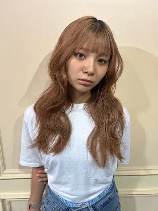 ロング カラー 'AXISガスビル Rinのヘアスタイル