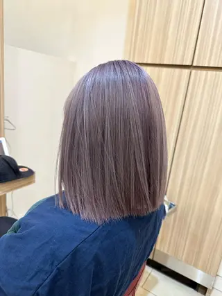 ミディアム カラー プログレス小平小川所属・フェザー/波巻き 雫石大夢のヘアスタイル