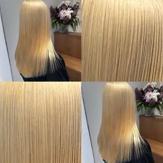 カラー ブリーチカラー/ベー ジュ/Hono🦖のヘアスタイル