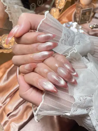 ネイル 23時まで❤︎韓国、 ワンホンネイルのネイルデザイン