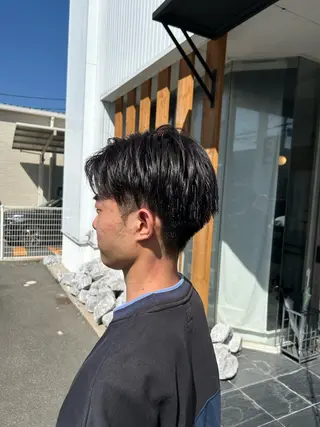 メンズ 酸性ストレート/ ボブ/暖色/リコのヘアスタイル