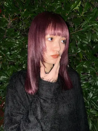 セミロング カラー HANA所属・emiri 🌼のヘアスタイル