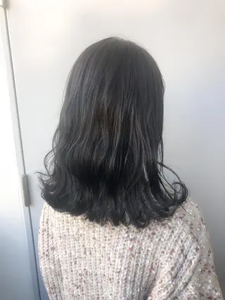 セミロング カラー パーマ ヘアアレンジ メンズ キッズ ネイル マツエク・マツパ Rene'所属・当日予約⭕️ yuriのヘアスタイル