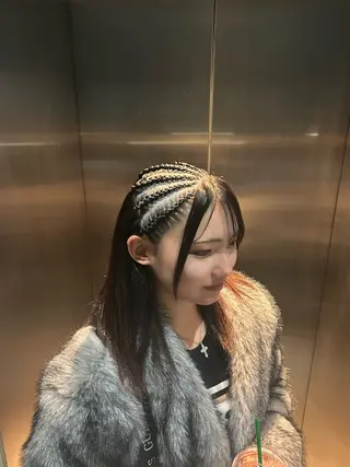 ロング ＆so.所属・SENA/ハイトーン /コーンロウのヘアスタイル