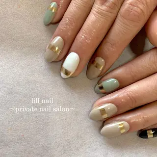 ミディアム pllia beautyのネイルデザイン