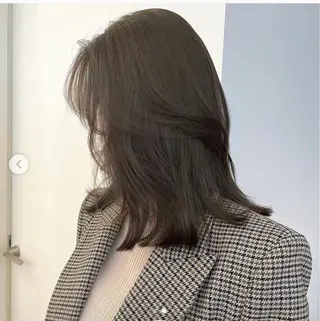 ミディアム Wixy mimi所属・🌏透明感カラー/ 似合わせ🎨keiのヘアスタイル