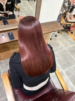 ロング カラー SOYON西大寺店所属・ダブルカラー/ 髪質改善💎安藤のヘアスタイル