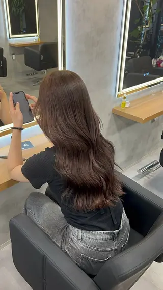 セミロング カラー ヘアアレンジ ブリーチなしの達人 🌈KAITOのヘアスタイル