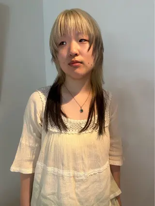 ロング カラー ヘアアレンジ 🎀オイダイラ モモカ🎀のヘアスタイル