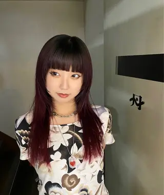 セミロング カラー 繭所属・こはる／ハードパーマ /癖毛風パーマ🧃のヘアスタイル