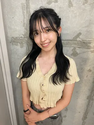 ロング カラー ブリーチ/ベージュ 💕/momoaのヘアスタイル