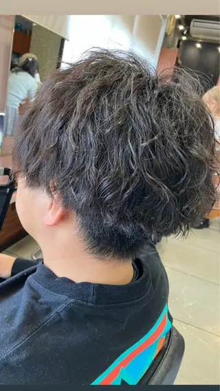 ショート パーマ メンズ ゴーランスヴィ所属・小島 よしおのヘアスタイル