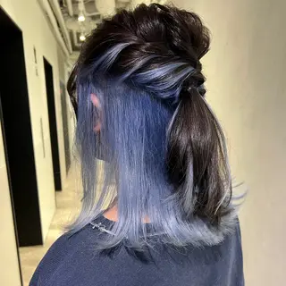 ミディアム カラー 銀座/メンズ特化/ ハイトーン/KANのヘアスタイル