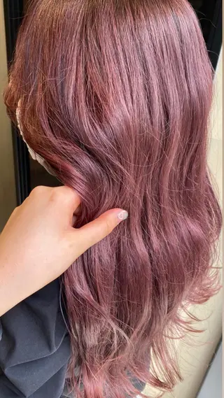 セミロング カラー ヘアアレンジ アンククロス渋谷【ANKH CROSS】所属・韓国ヘア┊︎レイヤー ┊︎haruka🌙のヘアスタイル