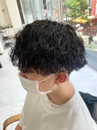 パーマ メンズ 🌴パーマオタク🌴 長谷川　諒佑🌈のヘアスタイル