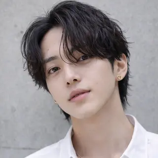 メンズ 表参道フェザーパーマ ニュアンスパーマのヘアスタイル