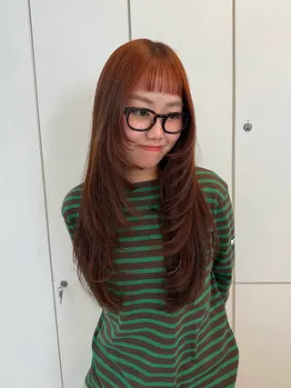 ロング カラー neneka レイヤーカット🍀のヘアスタイル