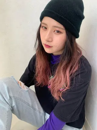 ロング カラー 🌼sunc HINAMI🌼のヘアスタイル