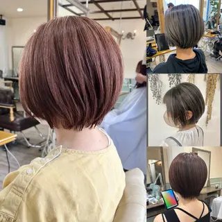 ショート カラー ナツミ🌼新越谷/ 骨格修正/艶髪のヘアスタイル