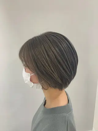 ショート カラー 山下恋佳/矢場町/ ブリーチ/ショートのヘアスタイル