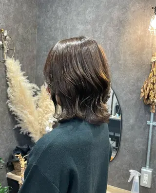 ミディアム カラー いなみね はるきのヘアスタイル
