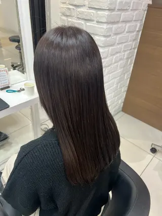 セミロング カラー 【暖色カラー特化】 中山由梨のヘアスタイル