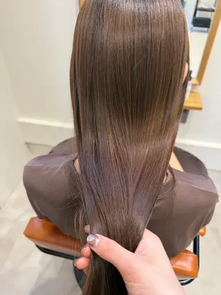 ロング カラー rion🪽 /wカラー・縮毛矯正のヘアスタイル