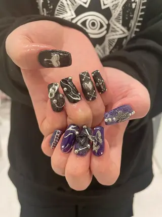 ネイル 束感まつ毛/ネイル/ LED♥KIRARAのマツエク・マツパデザイン