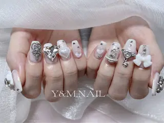 ネイル Kaka_ パラジェル、長さだしのネイルデザイン