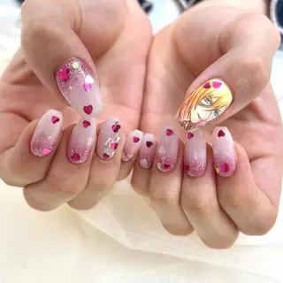 セミロング 池袋痛ネイル Nok. 渡辺のネイルデザイン